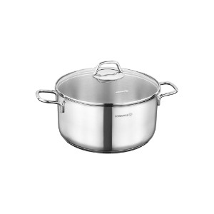 Stainless steel saucepan, with lid, 16 cm / 1.8 l, "Perla" - Korkmaz