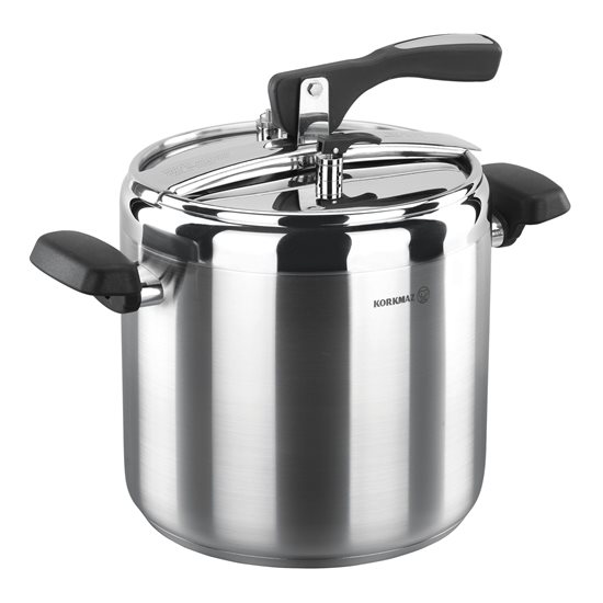 Pressure cooker, stainless steel, 20cm/9L, "Turbo" - Korkmaz