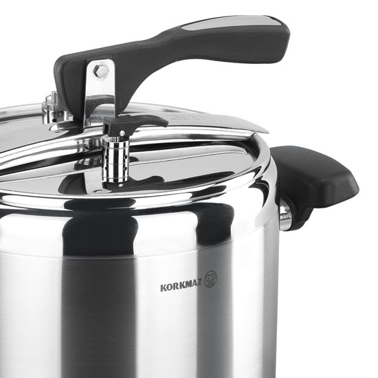 Pressure cooker, stainless steel, 20cm/7L, "Turbo" - Korkmaz