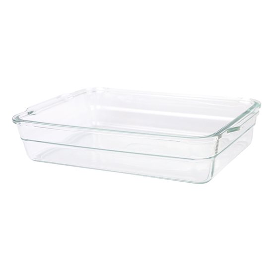 Rectangular food storage container, made from glass, 2200 ml – Glasslock