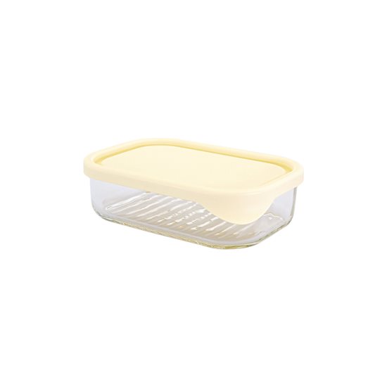 Rectangular food storage container, made from glass, 480 ml, "Cheese Type" - Glasslock