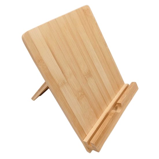 Tablet/kogebogsholder, bambus, 23 × 18 cm - Kesper