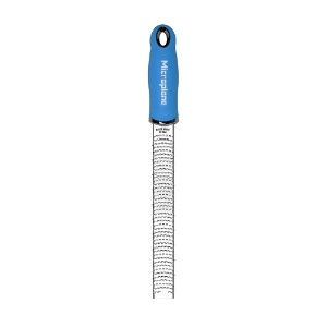 Grater, surgical stainless steel, 30.5 x 3.3 cm, Neon Blue - Microplane