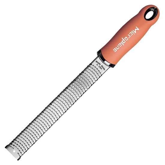 Grater made of surgical steel, 30.5 x 3.3 cm, "Cinnamon Orange" - Microplane brand
