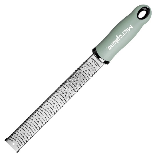 Grater, surgical stainless steel, 30.5 x 3.3 cm, Sage Green - Microplane