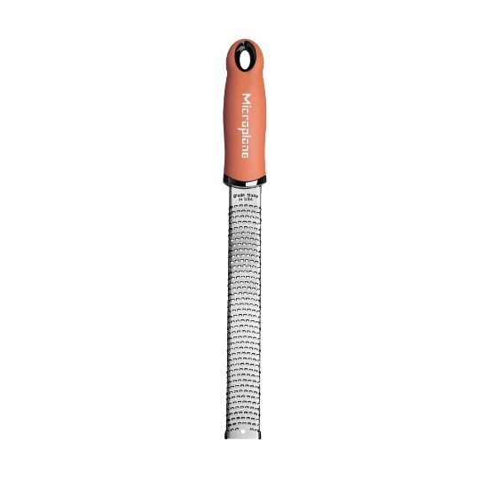 Grater, surgical stainless steel, 30.5 x 3.3 cm, "Cinnamon Orange" - Microplane