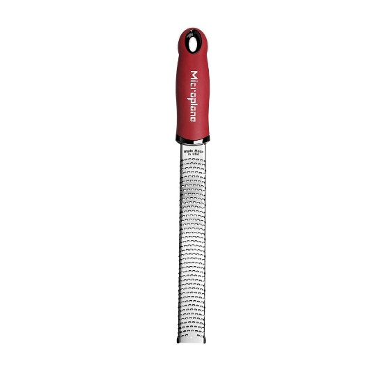 Râpe, inox chirurgical, 30,5 x 3,3 cm, Pomegranate Red - Microplane