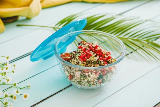 Bowl with lid, made of heat-resistant glass, 15 cm / 700 ml - PYREX