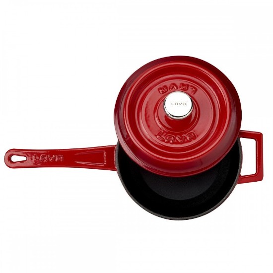 Cazo con asa, hierro fundido, 16 cm "Trendy", rojo - LAVA