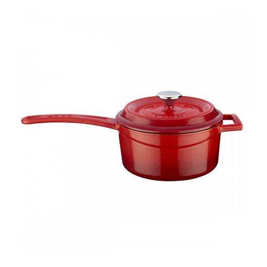 Cazo con asa, hierro fundido, 16 cm "Trendy", rojo - LAVA