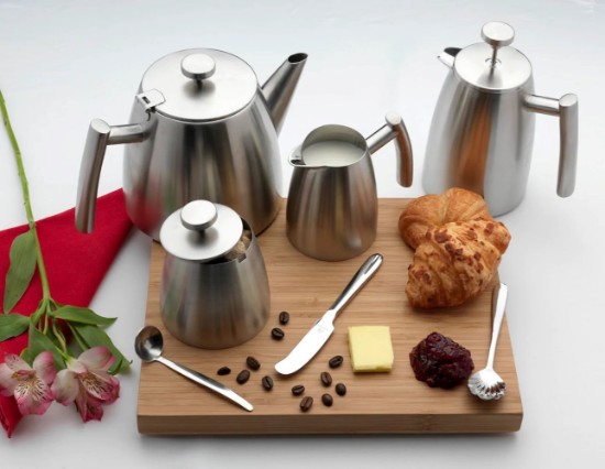 French Press cafetiere, 800ml, nerūsējošais tērauds, "Café Stal" - Grunwerg