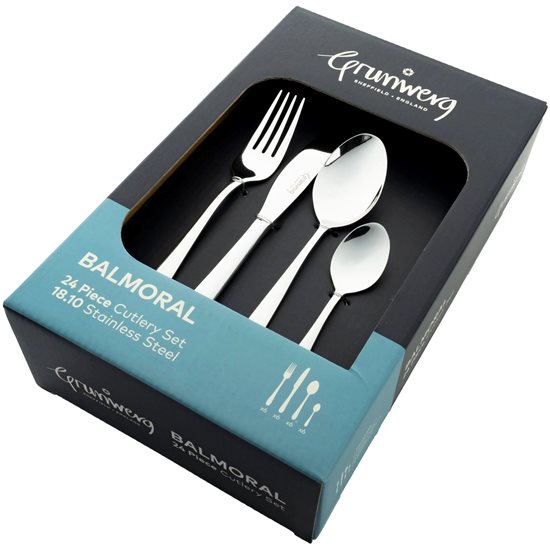 Cutlery set, stainless steel, 24 pieces, "Balmoral" - Grunwerg
