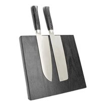 Magnetic holder for 5 knives, black - Grunwerg