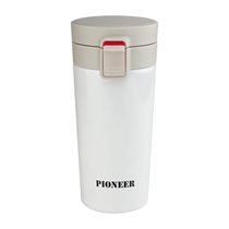 Thermally insulated mug, 380 ml, "Pioneer", White - Grunwerg