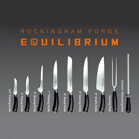 Σετ μαχαιριών, 10 κομμάτια, "Rockingham Σφυρηλάτηση Ισορροπίας" - Grunwerg