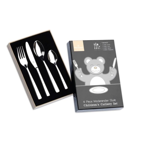 Children's cutlery set, stainless steel, 4 pieces, "Westminster" - Grunwerg