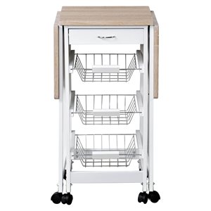 Kitchen trolley, 37/96 x 37 x 75.5 cm, wood fiber - Kesper