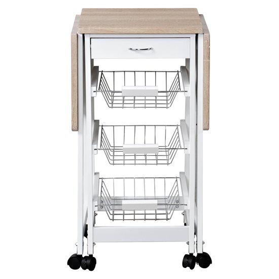 Kitchen trolley, 37/96 x 37 x 75.5 cm, wood fiber - Kesper