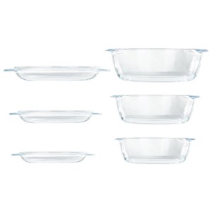 3-st kuumuskindlast klaasist toiduainete säilitusnõust koosnev komplekt "Essentials" - Pyrex