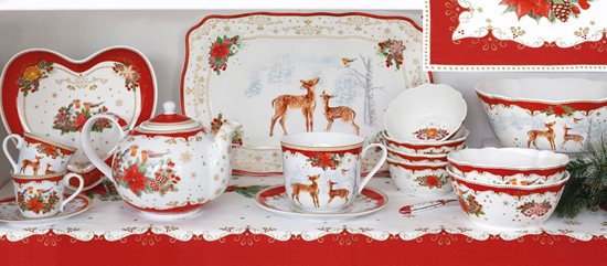 Porcelain bowl, 20 cm, "CHRISTMAS MELODY" - Nuova R2S