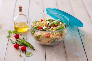 Bowl with lid, made from heat-resistant glass, 16 cm / 1L – PYREX
