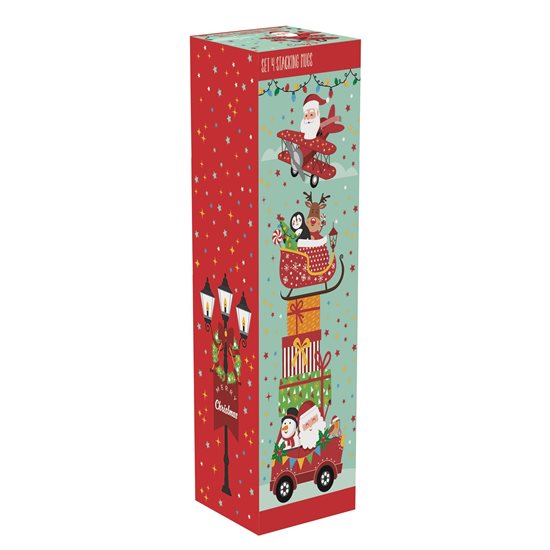 4 porselen kupadan oluşan set, 275 ml, "SANTA'S FRIENDS" - Nuova R2S brand