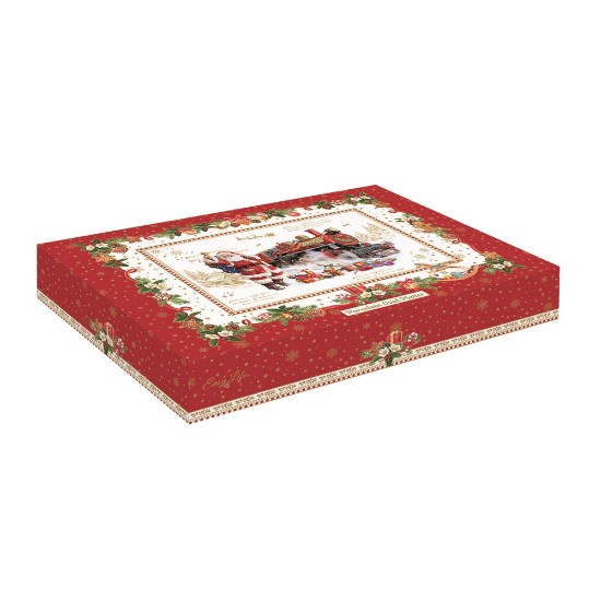 Porselen oval tallerken, 30x20,5 cm, "CHRISTMAS MEMORIES" - Nuova R2S merkevare