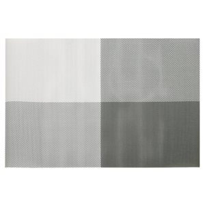Set of 4 table mats, grey, 45 cm