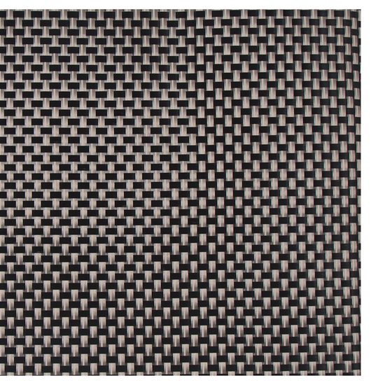 Zestaw 4 mat stołowych, 45 × 30 cm, Czarny