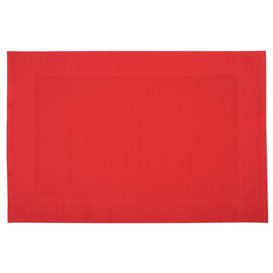 "Rahmen" placemat, 42 x 32 cm, vinyl, red - Saleen