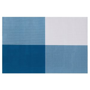 4-piece placemat set, Blue, 45 × 30 cm