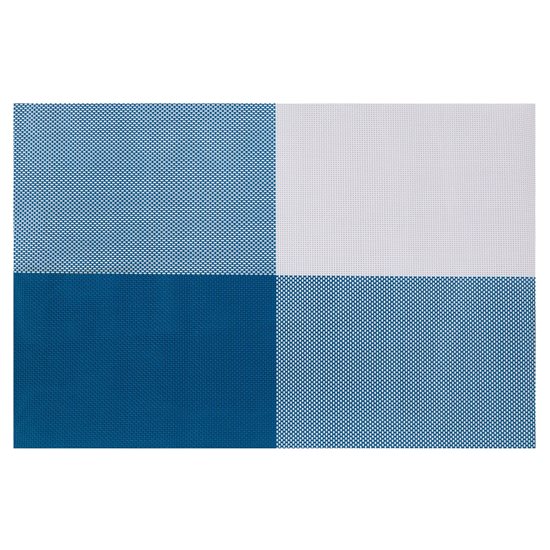 Ensemble tapis de table 4 pièces, Blue, 45 × 30 cm