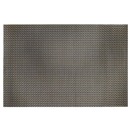 Lot de 4 tapis de table, 45 × 30 cm, Argenté et Doré