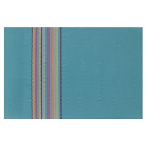Set of 4 table mats, turquoise, 45 × 30 cm