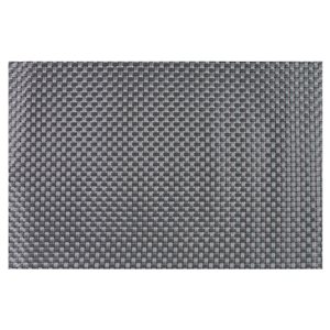 Set of 4 table mats, Grey, 45 × 30 cm