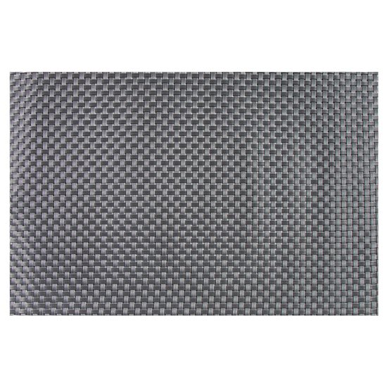 Set of 4 table mats, Grey, 45 × 30 cm