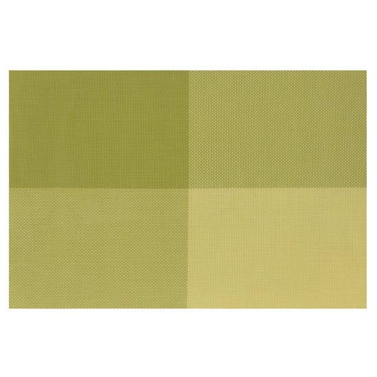 Sæt med 4 dækkeservietter, Grøn, 45 × 30 cm