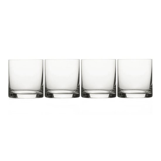 Set de 4 vasos de whisky, de cristal cristalino, 443 ml, "Julie" – Mikasa