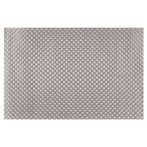 Set of 4 table mats, Silver, 45 x 30 cm