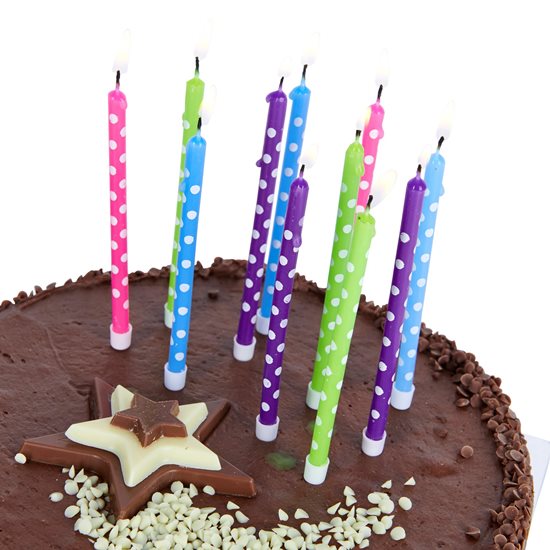 Sæt med 24 fødselsdagslys - fra Kitchen Craft