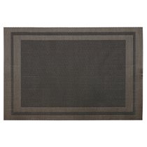 Set of 4 table mats, 45 x 30 cm, Black