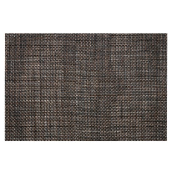 4-delt dækkeserviet sæt, 45 x 30 cm, sort/brun