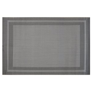 Set of 4 table mats, 45 x 30 cm, Grey