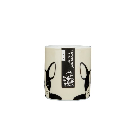 Tasse à espresso en porcelaine, modèle "French bulldog", 80 ml - par Kitchen Craft