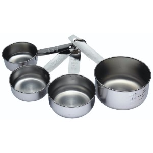 Malzemeleri ölçmek için 4'lü kaşık seti, paslanmaz çelik – Kitchen Craft