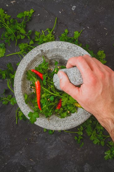 Mužar i tučak, 20 cm, granit - Kitchen Craft