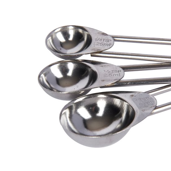 Set of 4 tablespoons for measuring ingredients, stainless steel - by Kitchen Craft