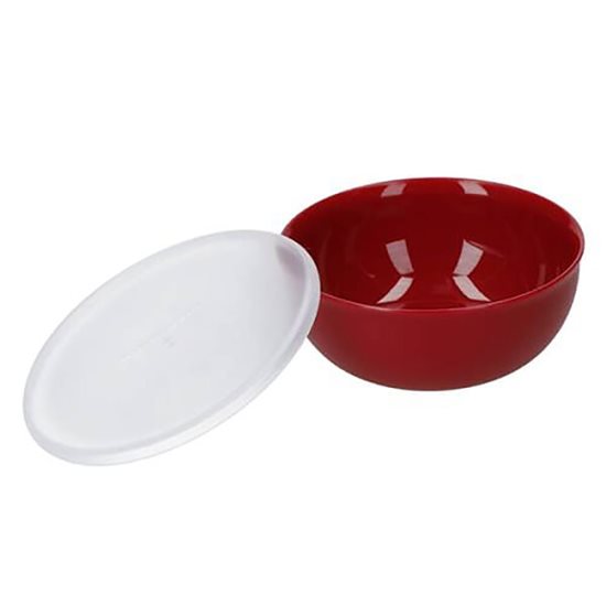 Set of 4 bowls, with lid, plastic, "Empire Red" - KitchenAid brand