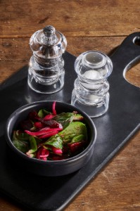 Sett ta 'grinder tal-bżar u kontenitur tal-melħ, 9 ċm, akriliku, "Nancy" – Peugeot