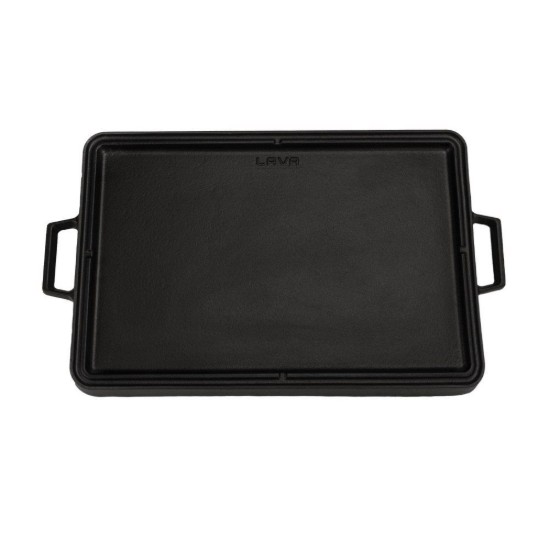 Διπλής όψης σχάρα, από χυτοσίδηρο, 43 x 28 cm - LAVA